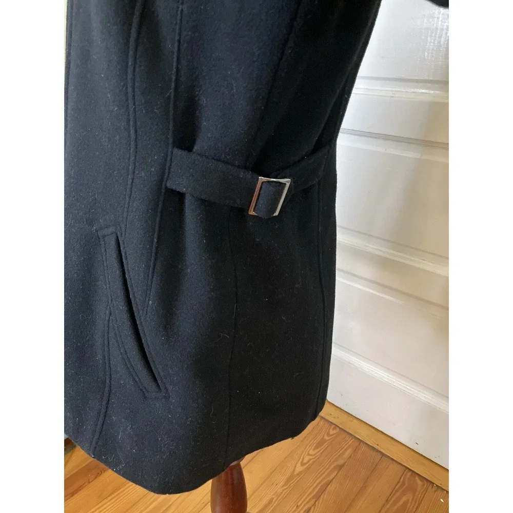 Collection By Gallery Coat Black Sz Med Jacket With‎ Faux Fur